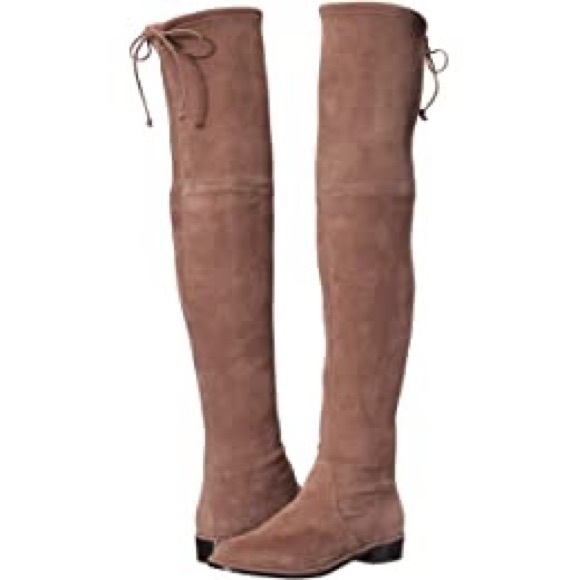 Stuart Weitzman Lowland Over the Knee Boot Taupe - Picture 2 of 2